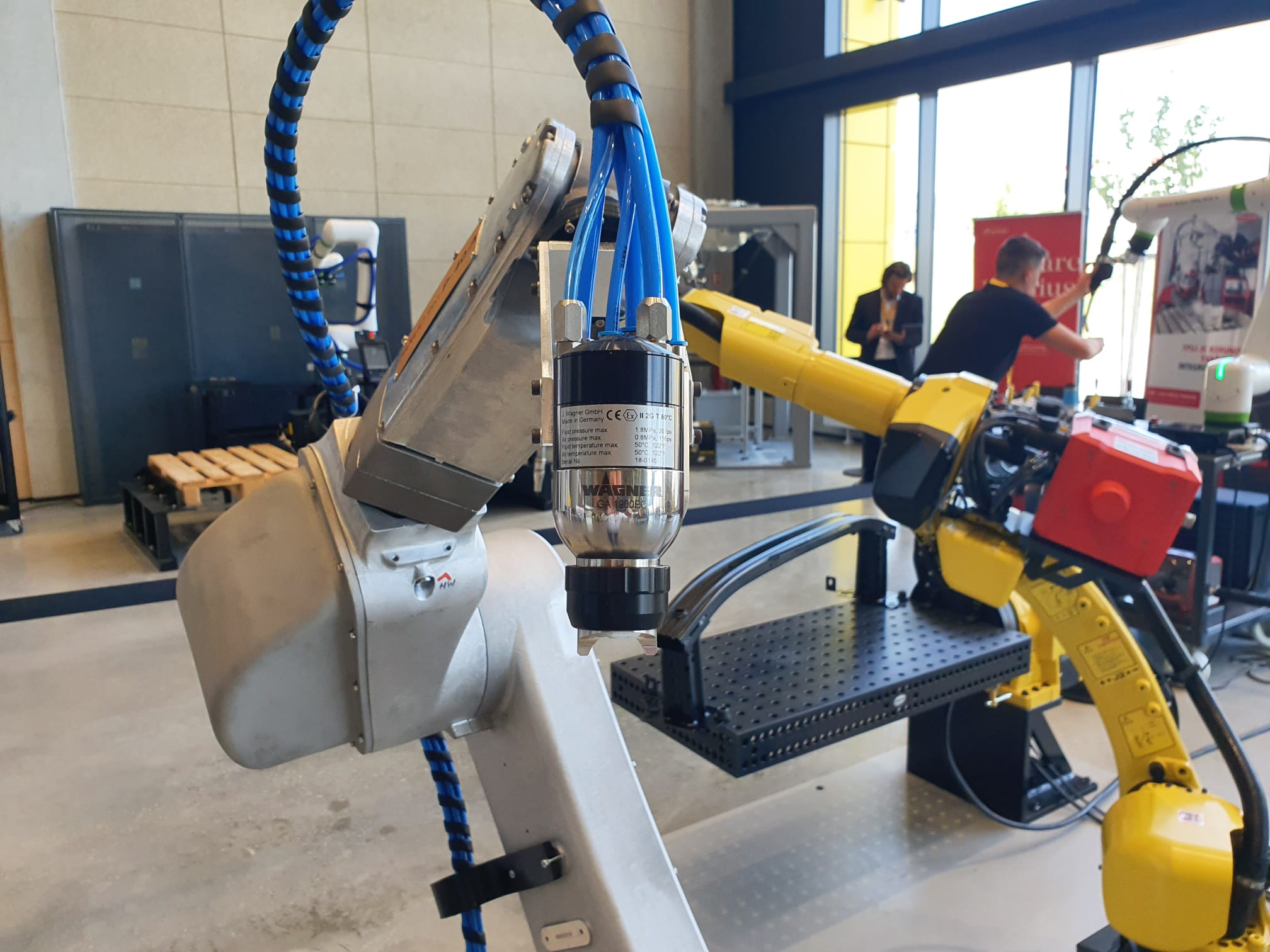 WAtech Fanuc veletrh robotickych prilezitosti Wagner pistole GA1900